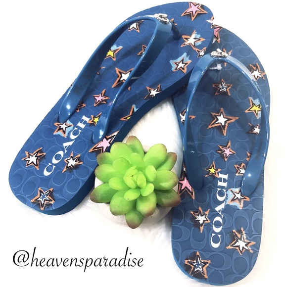 Coach Abbigail Chalk Thong Sandals - Picture 2 of 8